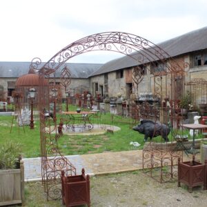 Arche de jardin en fer forgé