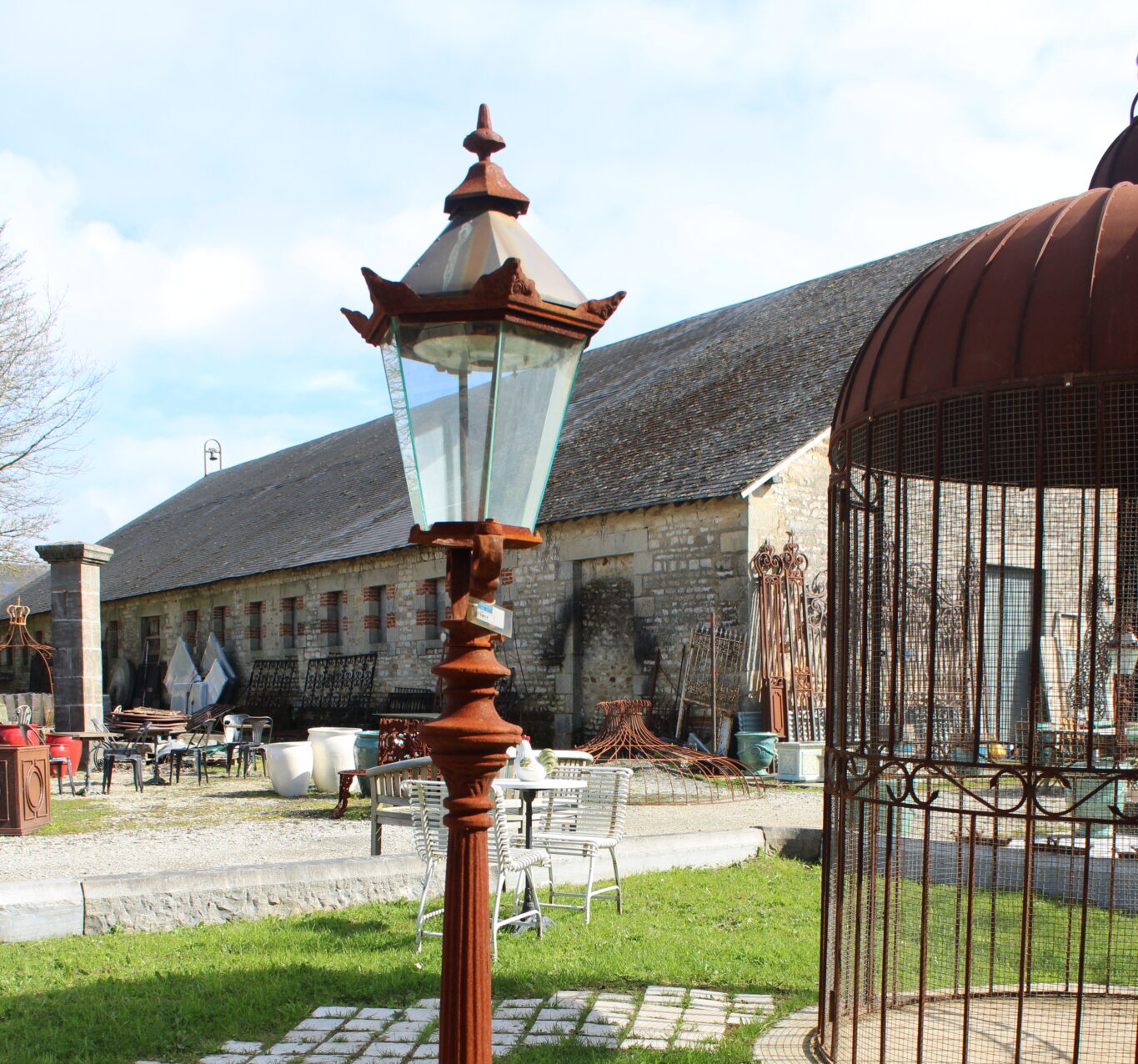 Marcel - Lampadaire antique en fonte (Médium)