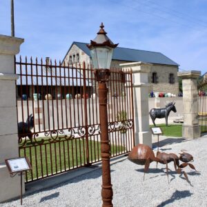 Lampadaire antique en fonte (Grand)