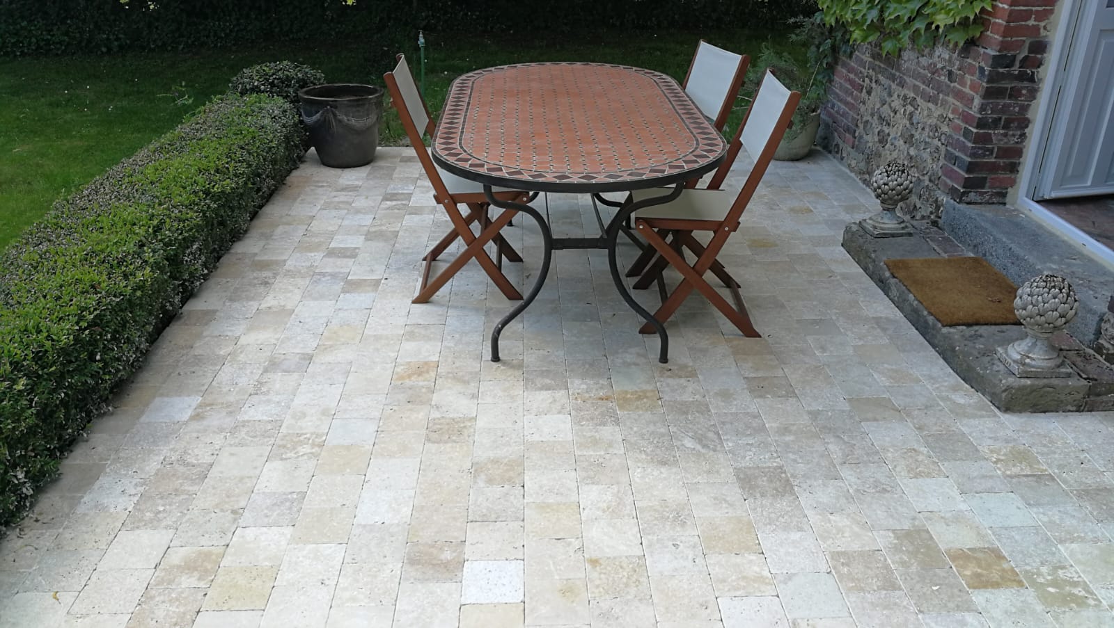 Pierre naturelle Travertin 15x15