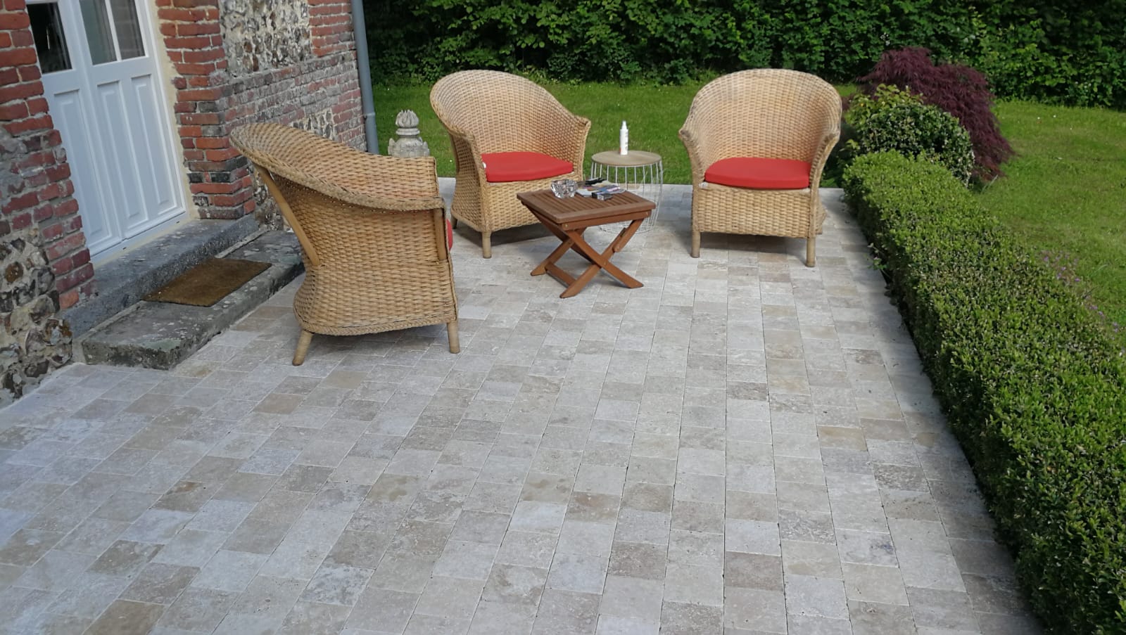 Pierre naturelle Travertin 15x15