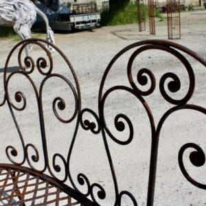 Banc en fer forgé