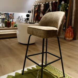Tabouret de bar en velours