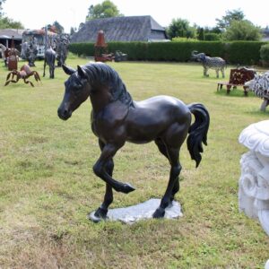 poulain en bronze
