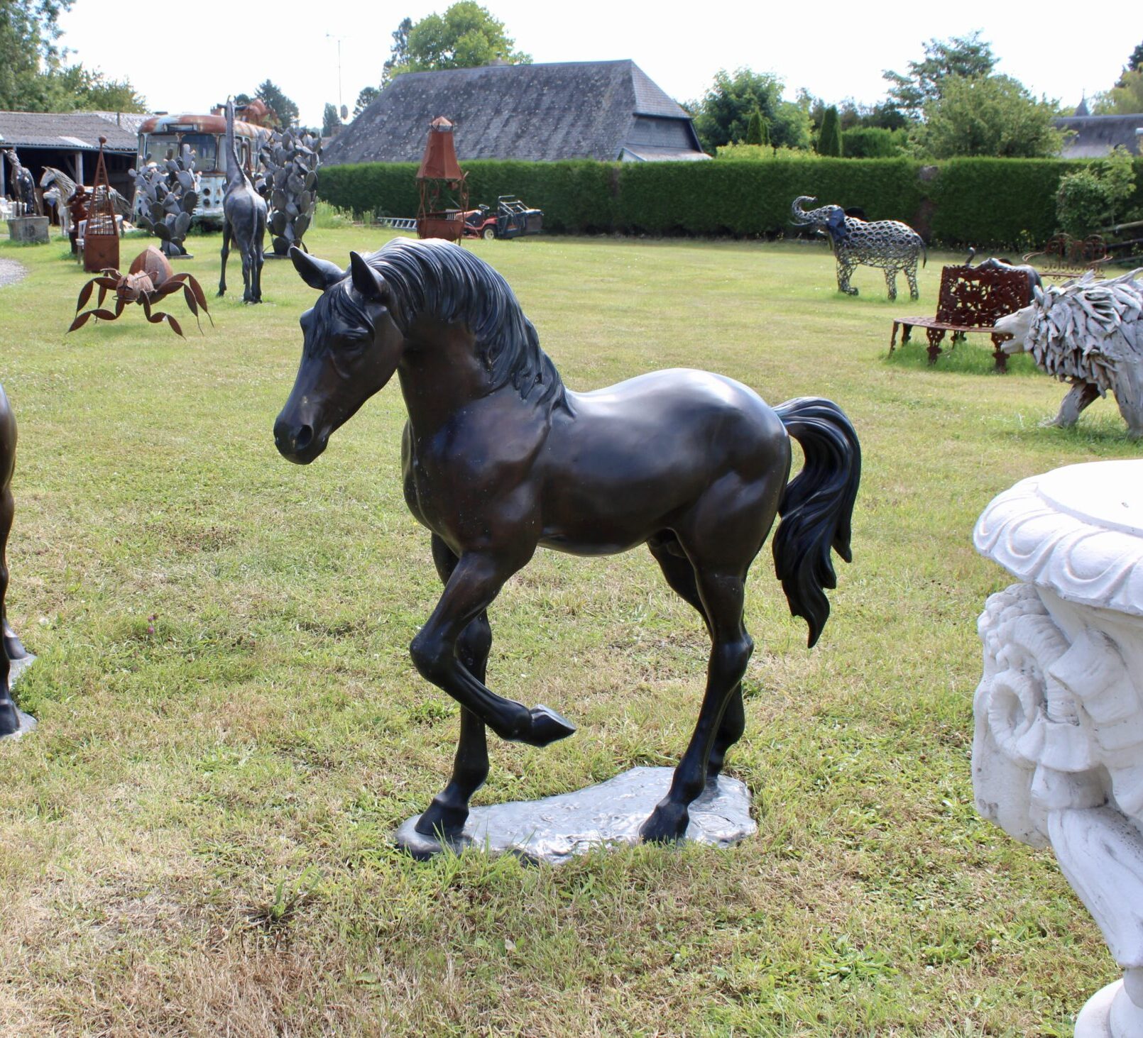 poulain en bronze