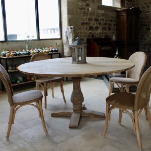 Table ronde en bois