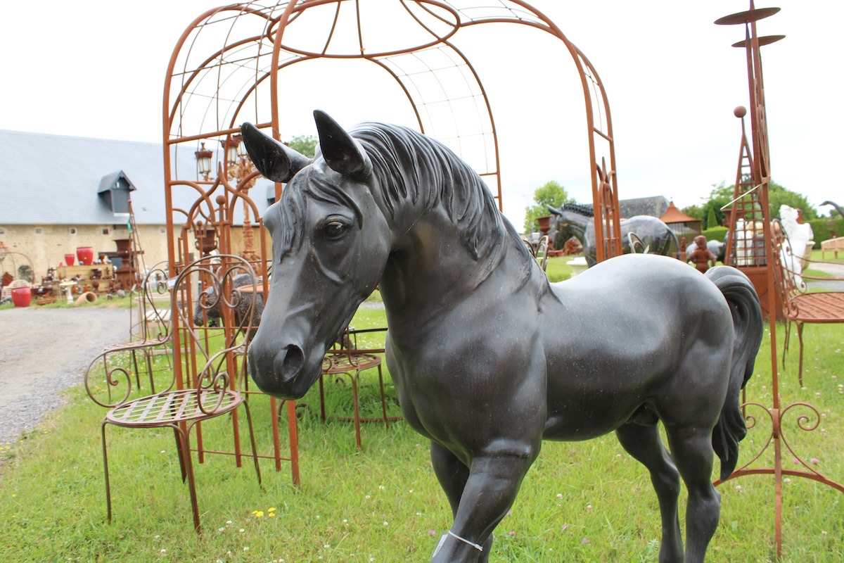 Poulain en bronze