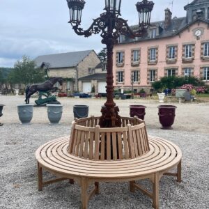 Oscar - Banc tour d'arbre en bois Teck
