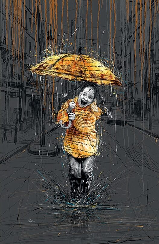 La petite fille au parapluie