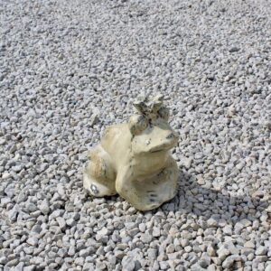 Grenouille en terre cuite vernissée