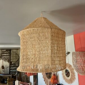 Abat jour en fibres tressées