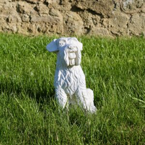 statue chien fox terrier