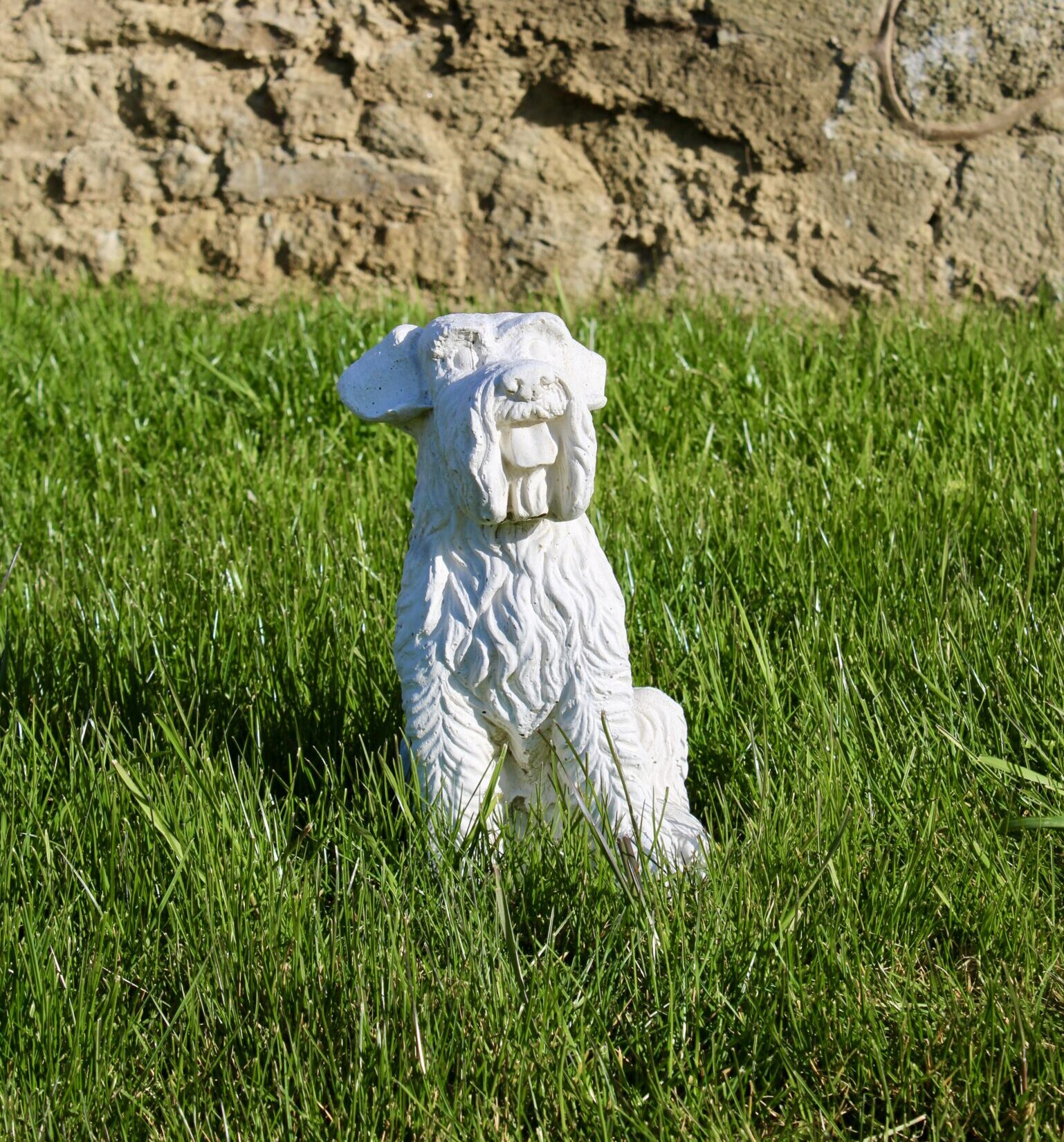 statue chien fox terrier