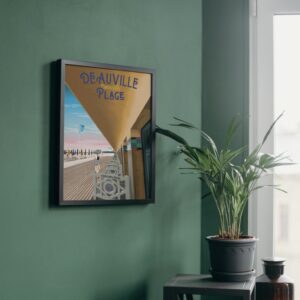 poster deauville plage