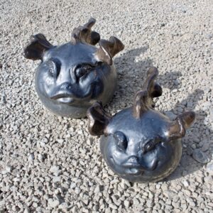 Poisson ballon en terre cuite