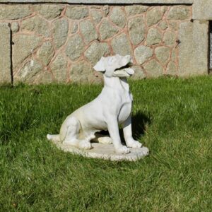Statue chien jack russel grand