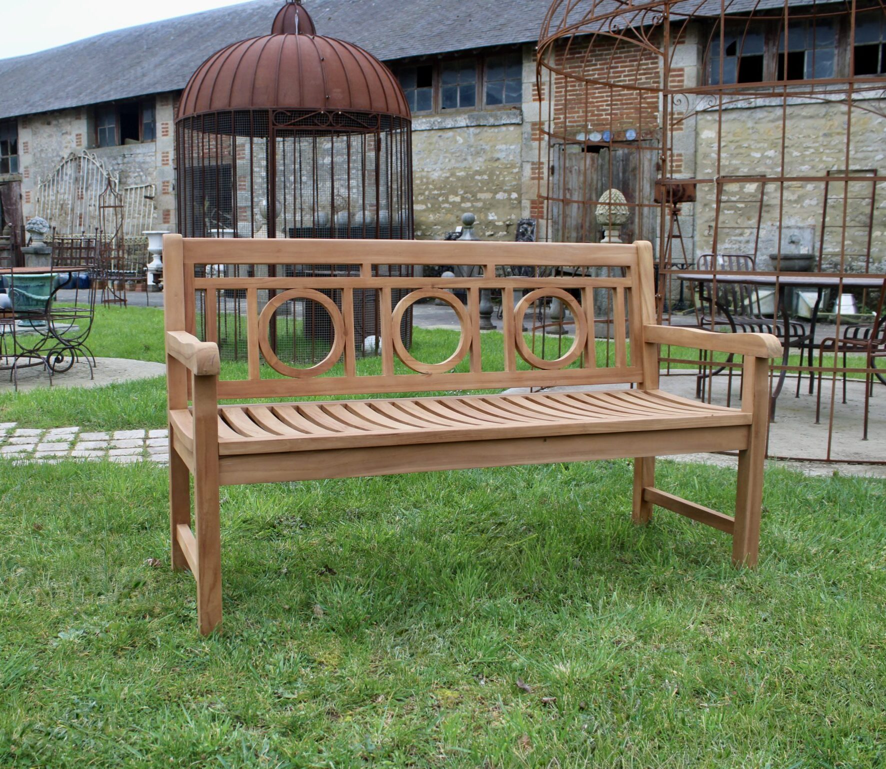 Richard - Banc de jardin en bois Teck