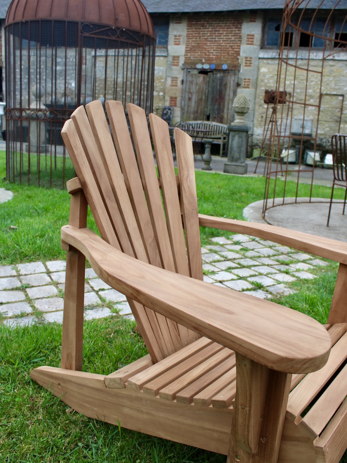 Adirondack - chaise de jardin en bois teck