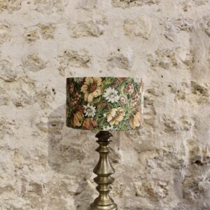 abat jour fleurs vintage
