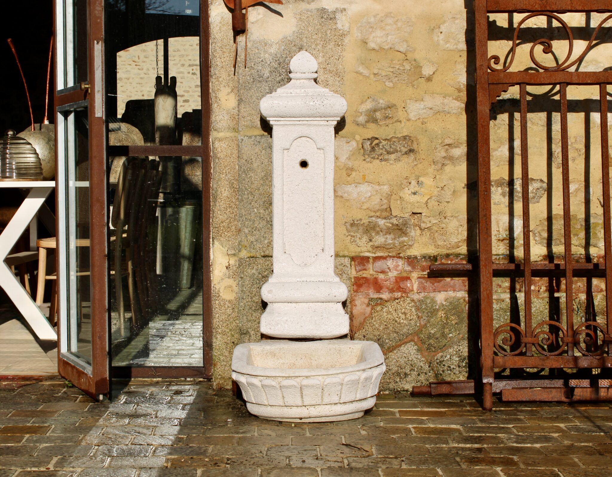 fontaine murale jade