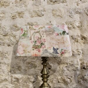 abat jour cartes postales et roses