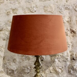 abat jour rouge brique