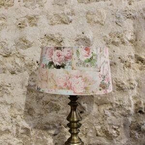 abat jour cartes postales et roses