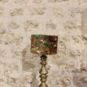 abat jour oiseaux marron