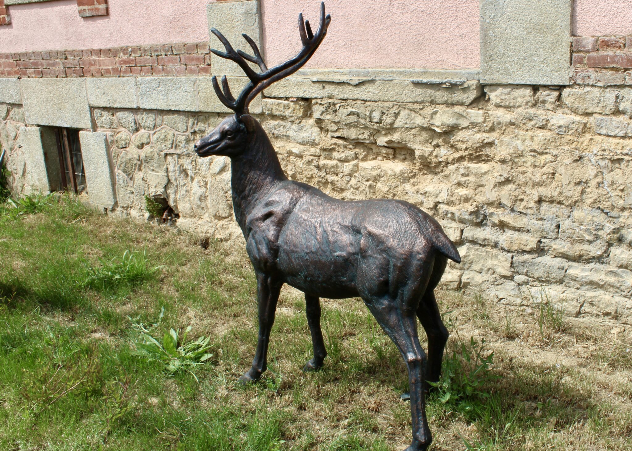 cerf en fonte d'aluminium cerf en fonte d'aluminium