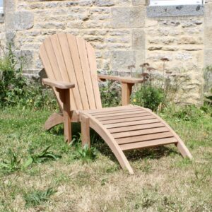 amelia chaise longue en bois teck