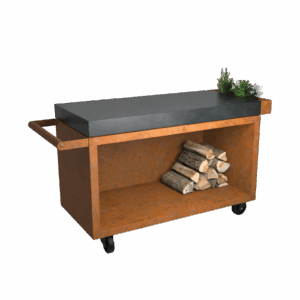OFYR MISE EN PLACE TABLE CORTEN 135 PRO CERAMIC DARK GREY