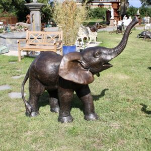 éléphanteau en bronze