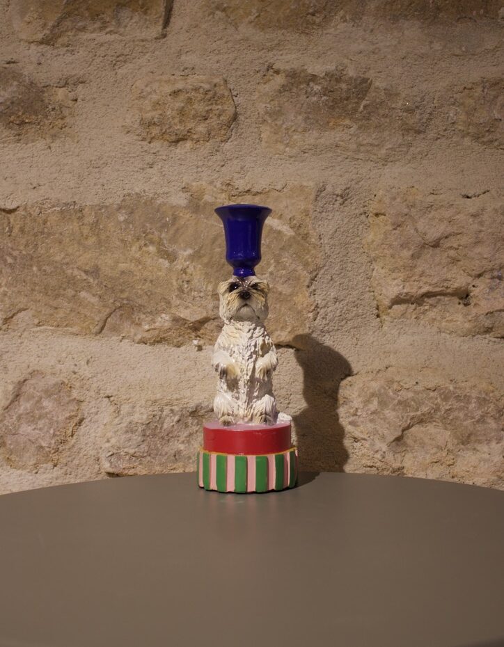 bougeoir chien