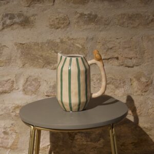 carafe rayé oiseau