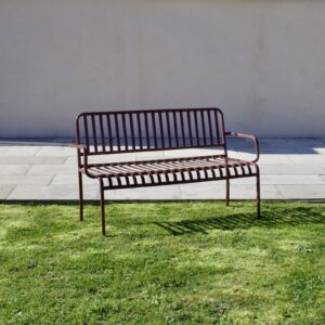 Alexandre - Banc de jardin en fer forgé marron