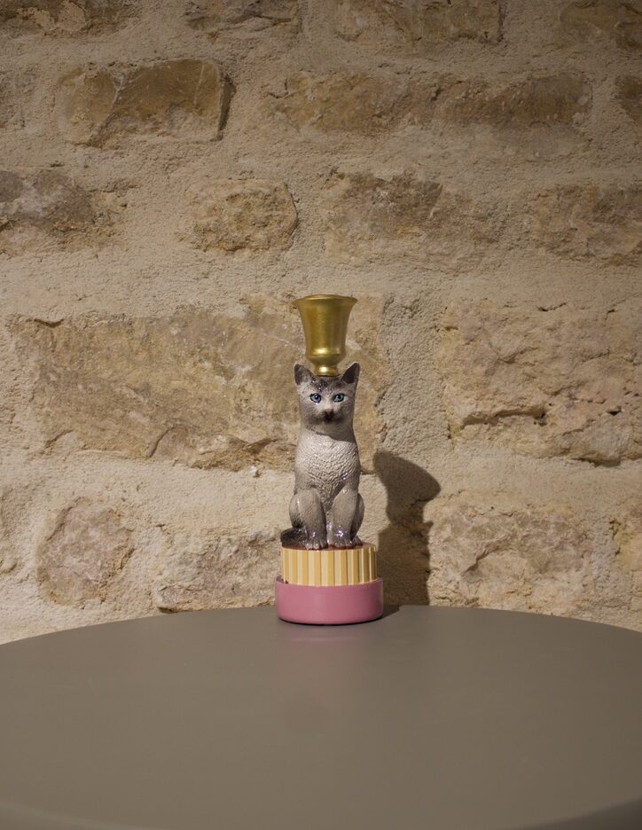 bougeoir chat