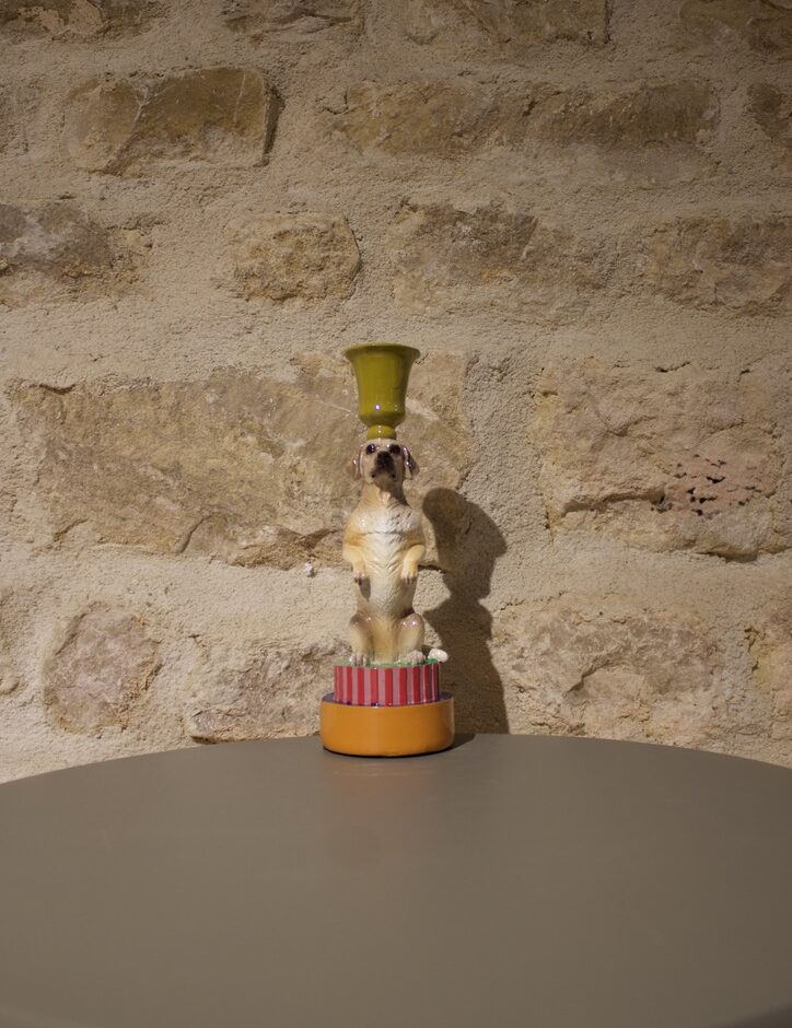bougeoir chien