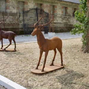 Cerf en fonte