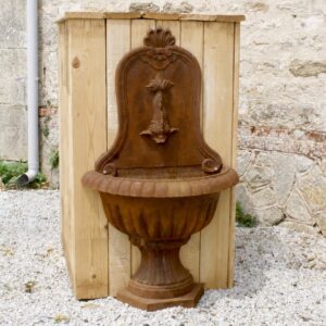 Andréa - Fontaine murale poisson en fonte