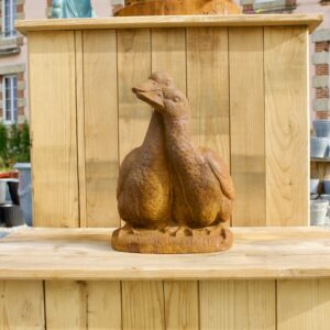 Couple de canards en fonte