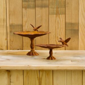 Bain d'oiseaux en fonte