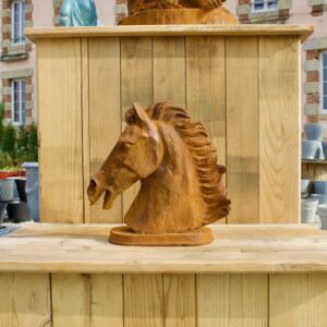 Khan - Tête de cheval en fonte