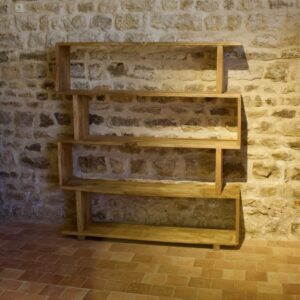 Utica - Bibliothèque en bois