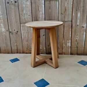James - Tabouret extérieur en bois teck