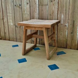 Shogi - Tabouret extérieur en bois teck